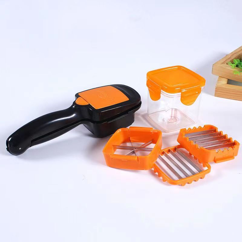 Home Kitchen 5-in-1 Press Vegetable Cutter Fruit Salad Vegetable Cutter Shred Vegetables