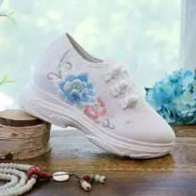 Thick Sole Trend Student Leisure Outdoor Embroidered Sports Shoes - ShopShipShake