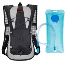 Tactical Hydration Backpack, Black Set, Equipped With 2.0L Bladder For Hiking, Biking, Running, Walking And Climbing
